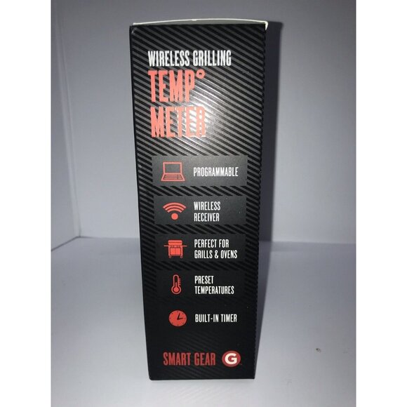 Smart Gear Wireless Grill Thermometer 100FT RANGE BUILT IN TIMER POCKET CLIP BBQ - Picture 4 of 7